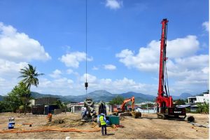 Small pile foundation construction in Nha Trang 2